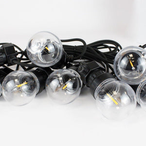 Guirnalda LED con panel solar de 8 metros con 10 bombillas integradas - Barcelona Led-
