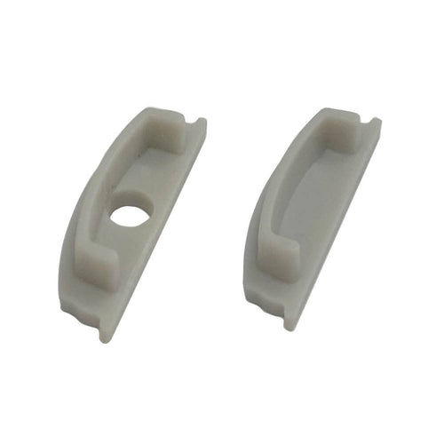 Embout latéral pour profilé flexible de surface 18X6MM (1 U)