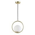 Candeeiro pendente bola de cristal