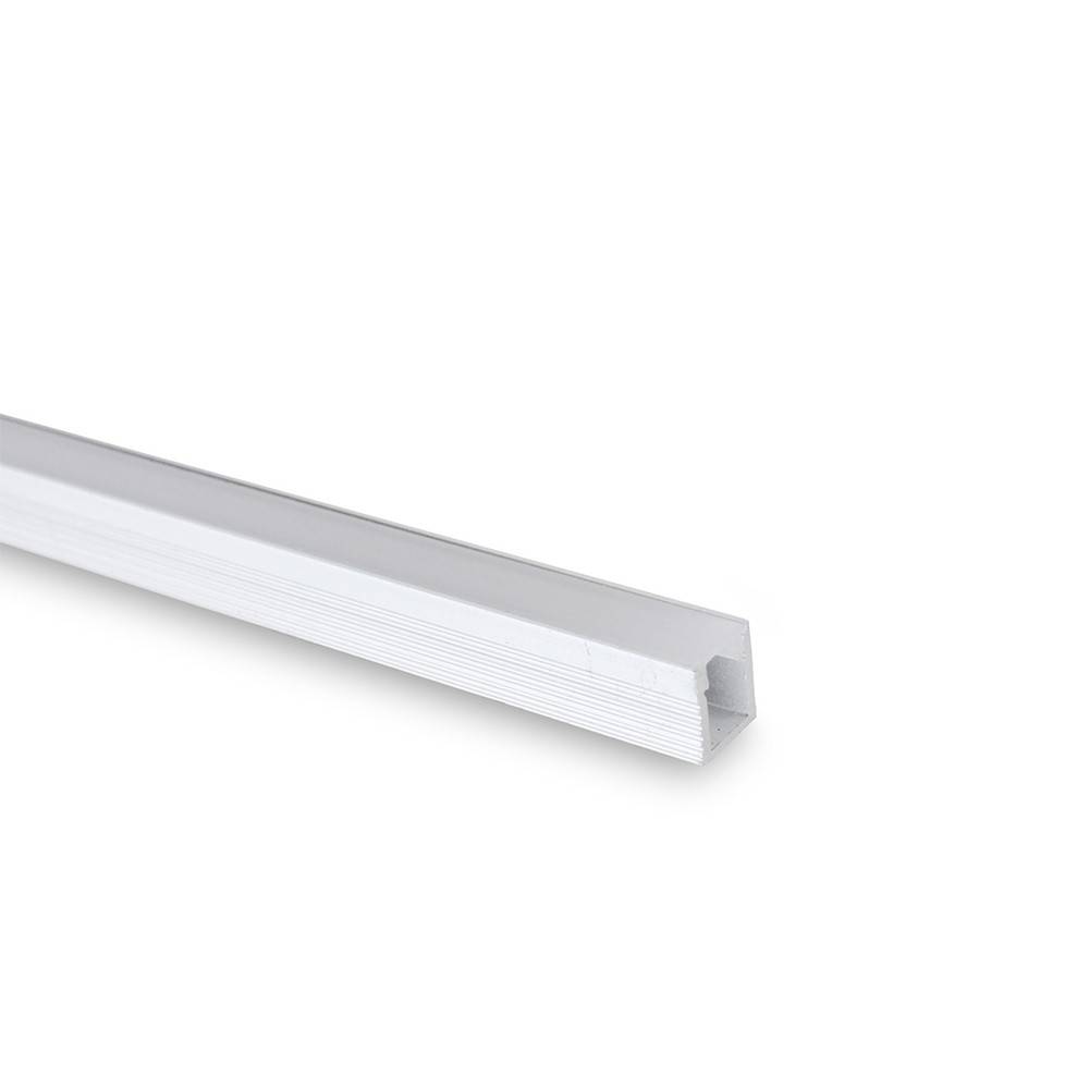 Perfil de aluminio para tira LED de 5mm superficie - 8X12mm - 2metros