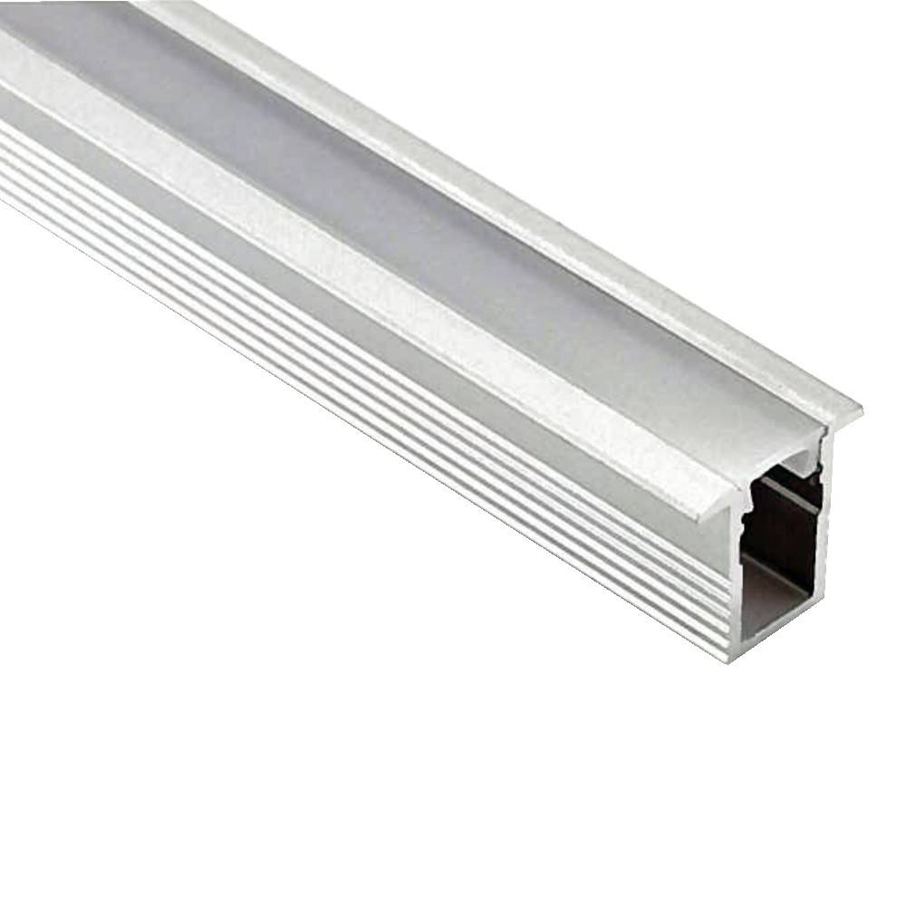 Perfil de aluminio empotrable para tira LED - 13x12mm - Tiras LED ≤5mm - 2 metros - Barcelona Led-