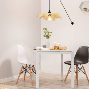 Lámpara colgante de mimbre con cable "ALINA" - Barcelona Led-Decoración