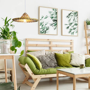 Lámpara colgante de bamboo "DIDO" - Barcelona Led-Decoración