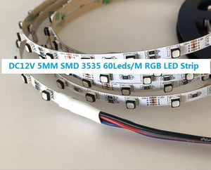 Tira de LED 12V-DC 72W ancho 5mm multicolor RGB IP20 (SMD3535 72ch/m) Rollo 5 metros - Barcelona Led-