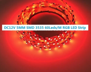 Tira de LED 12V-DC 72W ancho 5mm multicolor RGB IP20 (SMD3535 72ch/m) Rollo 5 metros - Barcelona Led-