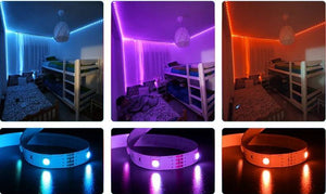 Tira de LED 12V-DC 36W 10mm multicolor RGB IP20 (SMD5050 30ch/m) Rollo 5 metros - Barcelona Led-