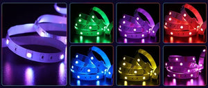Tira de LED 12V-DC 36W 10mm multicolor RGB IP20 (SMD5050 30ch/m) Rollo 5 metros - Barcelona Led-
