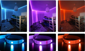 Tira de LED 12V-DC 36W 10mm multicolor RGB IP20 (SMD5050 30ch/m) Rollo 5 metros - Barcelona Led-