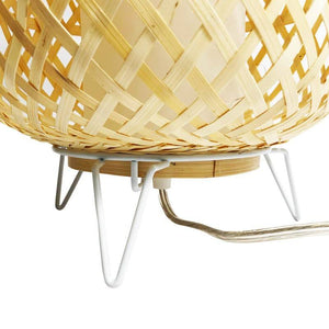 Lámpara de mesa mimbre "Roso" (6)