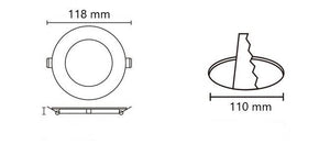 Downlight LED circular empotrable 6W - Corte Ø 110 mm - 5 años de garantía - Barcelona Led-