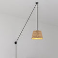 Hemp adjustable pendant lamp