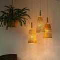 Wicker pendant lamp