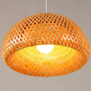 Lámpara colgante de mimbre "Hanna" - Barcelona Led-Decoración