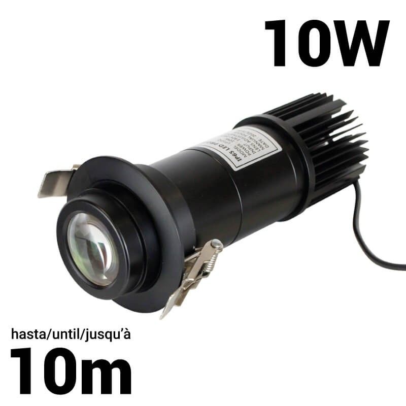 Proyector de logos LED GOBO 10W empotrable interior - IP40 - Barcelona Led-Signage