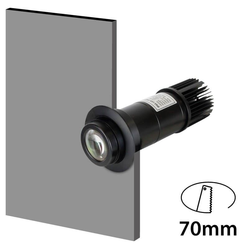 Proyector de logos LED GOBO 10W empotrable interior - IP40 - Barcelona Led-Signage