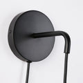 Wicker wall sconce with plug