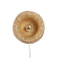 Wicker wall lamp with plug