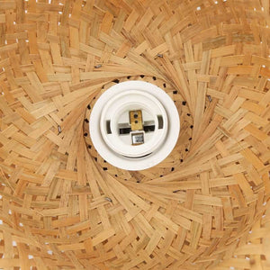 Aplique de mimbre con enchufe "Round" - Barcelona Led-Decoración