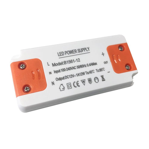Ultra slim power supply 12V 12W IP20