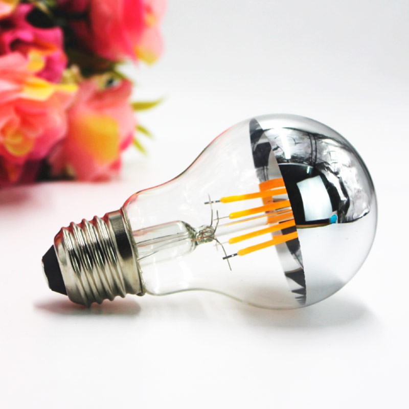 Bombilla Led Efecto Espejo Plateada E27 6W (1)