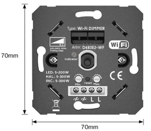 Dimmer Smart WIFI 200W Función Encendido/Apagado - Barcelona Led-Control y regulación