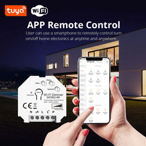 Dimmer SMART WIFI 250W Tuya APP - PUSH - Barcelona Led-Control y regulación