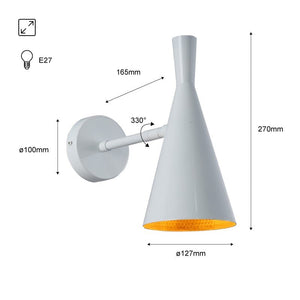 Aplique de pared interior orientable estilo nórdico - Barcelona Led-Decoración