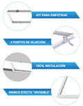 Kit inbouwframe voor LED-panelen 120x60 3