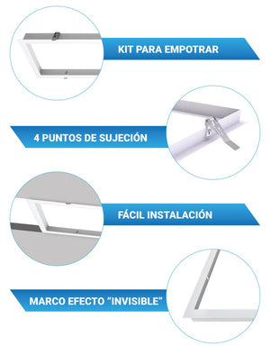 Kit Marco empotrable para Paneles LED 120x60 (3)