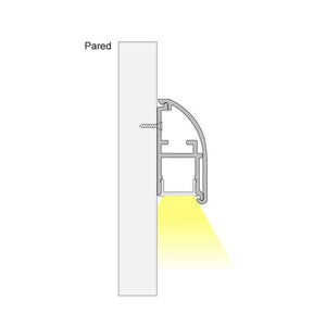 Perfil de aluminio para tira LED 15.4x32.2mm (2m) - Barcelona Led-
