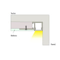 LED strip profile integration / trimless - One fin - 14x35mm - With diffuser - 2 meters 4