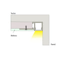 LED-Streifen Profilintegration / trimless - Einzelne Rippe - 14x35mm - Mit Diffusor - 2 Meter 3