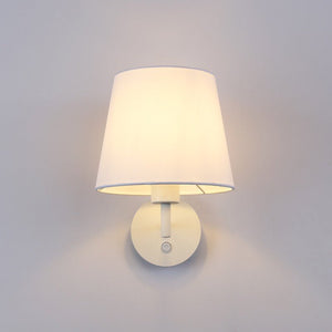 Aplique de pared con pantalla e interruptor Classic "RIGA" - E27 - Barcelona Led-Decoración