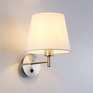 Aplique de pared con pantalla e interruptor Classic "RIGA" - E27 - Barcelona Led-Decoración
