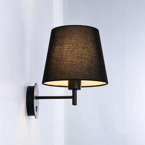 Aplique de pared con pantalla e interruptor Classic "RIGA" - E27 - Barcelona Led-Decoración