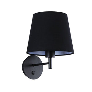 Aplique de pared con pantalla e interruptor Classic "RIGA" - E27 - Barcelona Led-Decoración