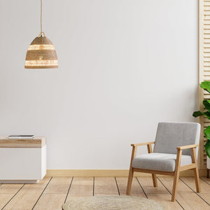 Lámpara colgante de mimbre "Ikken" - Barcelona Led-Decoración