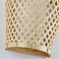 Wicker wall sconce