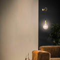 Gold Interior Wall Sconce with Socket and Switch for Bedroom, Staircase, Desk 5