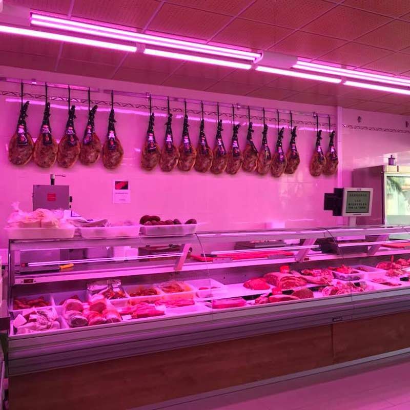 Tubo LED T8 nano especial carnicerías 90cm 14W (2)