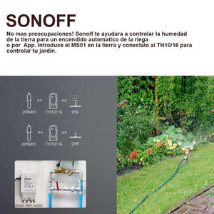 SONOFF con Sensor inteligente de humedad de tierra MS01 - Barcelona Led-