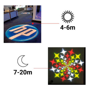 Proyector de logos LED GOBO 30W fijo interior - Óptica 20° - IP20 - Barcelona Led-Signage