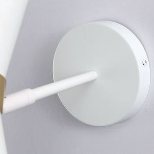 Aplique de pared interior en color blanco y dorado estilo nórdico "Melissa" de 29x25cm - Barcelona Led-Decoración