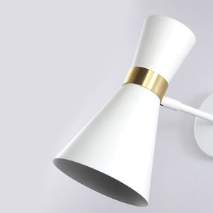 Aplique de pared interior en color blanco y dorado estilo nórdico "Melissa" de 29x25cm - Barcelona Led-Decoración