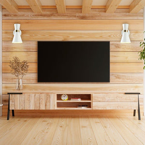 Aplique de pared interior en color blanco y dorado estilo nórdico "Melissa" de 29x25cm - Barcelona Led-Decoración