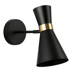 Aplique de pared interior en color blanco y dorado estilo nórdico "Melissa" de 29x25cm (9)