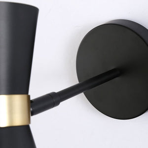 Aplique de pared interior en color blanco y dorado estilo nórdico "Melissa" de 29x25cm (11)