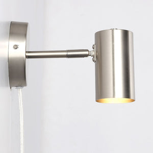 Aplique de pared interior orientable "Ben" con cable y enchufe - E27 (2)