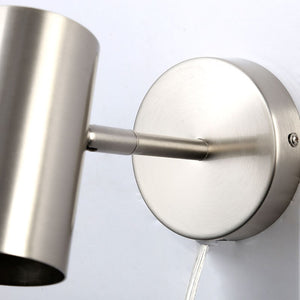 Aplique de pared interior orientable "Ben" con cable y enchufe - E27 (7)