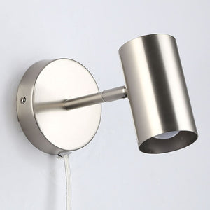 Aplique de pared interior orientable "Ben" con cable y enchufe - E27 (9)